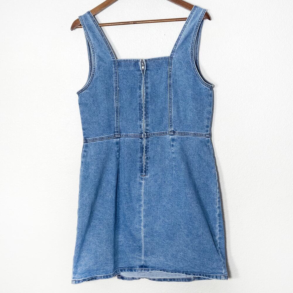 RSQ Denim Romper Size XL Blue Western Americana Cowgirl Workwear - Picture 2 of 8